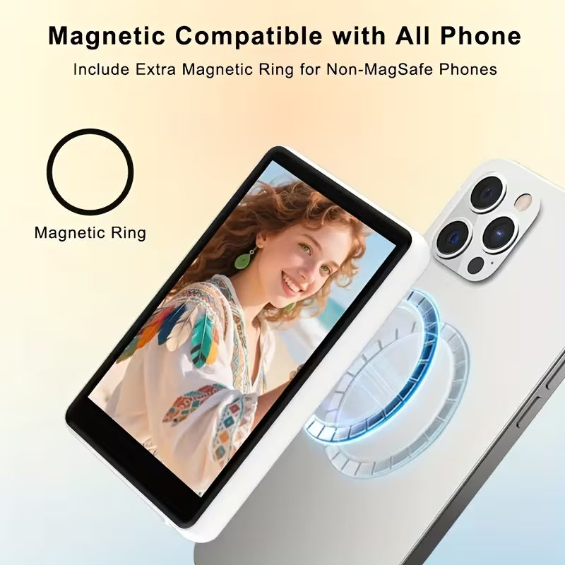 Selfie Vlog Screen for Smartphone – HD Magnetic Back Camera Monitor for iPhone & AndroidSelfie Vlog Screen for Smartphone