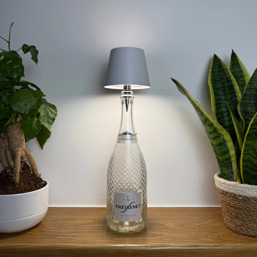 Rechargeable Bottle Lamp – Cordless LED Table Lamp for Wine Bottles | Portable Minimalist Bedside Light