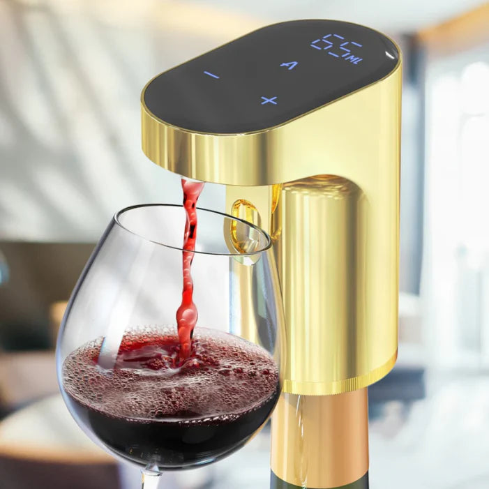 Smart Automatic Drink Dispenser & Aerator – Rechargeable Touch Bottle Pourer for Perfect Measured Pour