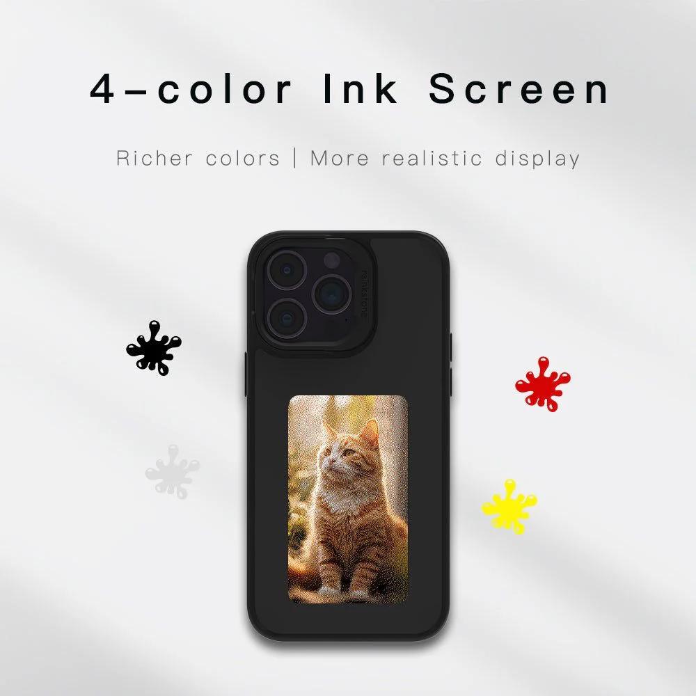 NFC E-ink display iPhone case|Customizable smart back cover (iPhone 13-17)