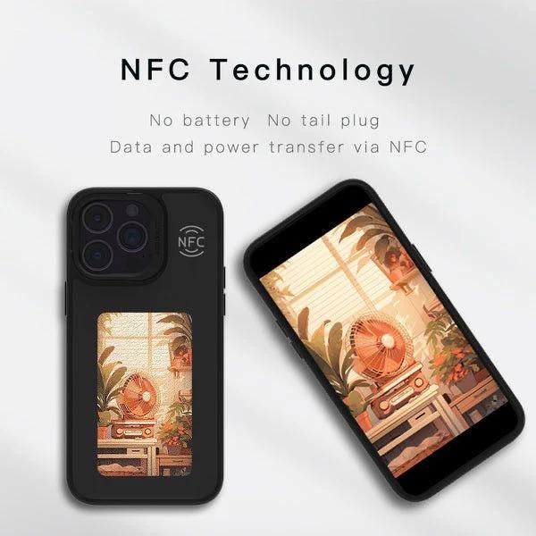 NFC E-ink display iPhone case|Customizable smart back cover (iPhone 13-17)