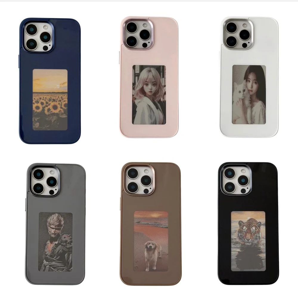 NFC E-ink display iPhone case|Customizable smart back cover (iPhone 13-17)