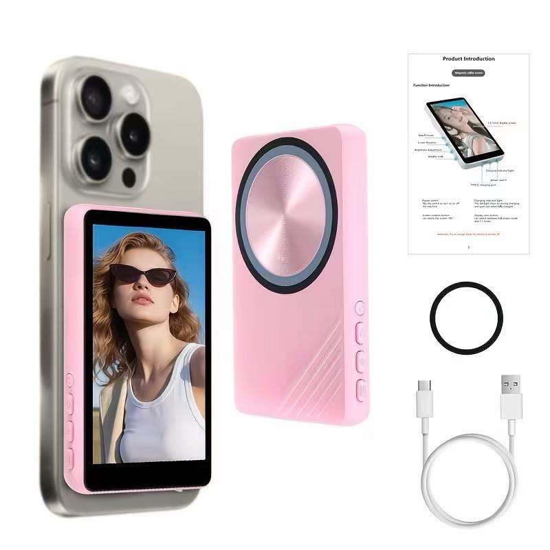 Selfie Vlog Screen for Smartphone – HD Magnetic Back Camera Monitor for iPhone & AndroidSelfie Vlog Screen for Smartphone