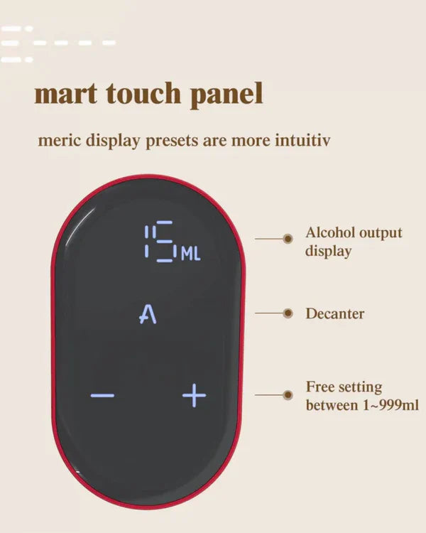 Smart Automatic Drink Dispenser & Aerator – Rechargeable Touch Bottle Pourer for Perfect Measured Pour
